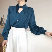 2023 Spring shirt Elegant OL Chic Turn-down Collar Long Sleeve tops Women's Top Blouse women shirts and blouses Female Clothing