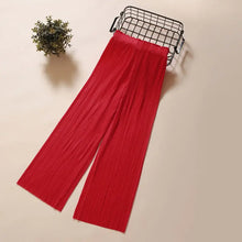 Pants for Women Casual Loose Trendy Wide Leg Miyake High Waist Drape Pleated Korean Suit Aesthetic Straight Folds Sag Summer New