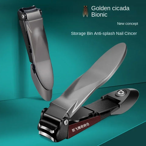Anti Splash Nail Clipper with Nail Catcher Stainless Steel Fingernails Toenails Cutter Nail Trimmer Manicure Tools Hand Tools
