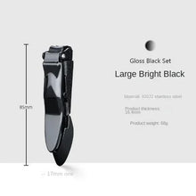 Anti Splash Nail Clipper with Nail Catcher Stainless Steel Fingernails Toenails Cutter Nail Trimmer Manicure Tools Hand Tools