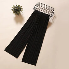 Pants for Women Casual Loose Trendy Wide Leg Miyake High Waist Drape Pleated Korean Suit Aesthetic Straight Folds Sag Summer New
