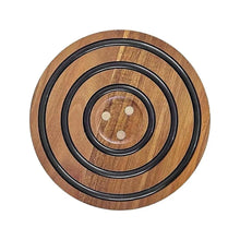 Table Mat Wooden Magnetic Pot Coaster Trivet Set with Anti-slip Silicone Rings Heat-resistant for Pots for Hot