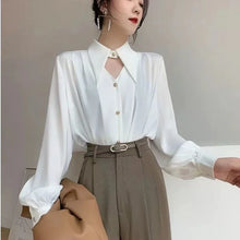 2023 Spring shirt Elegant OL Chic Turn-down Collar Long Sleeve tops Women's Top Blouse women shirts and blouses Female Clothing