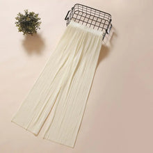 Pants for Women Casual Loose Trendy Wide Leg Miyake High Waist Drape Pleated Korean Suit Aesthetic Straight Folds Sag Summer New