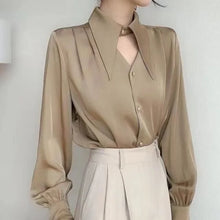 2023 Spring shirt Elegant OL Chic Turn-down Collar Long Sleeve tops Women's Top Blouse women shirts and blouses Female Clothing